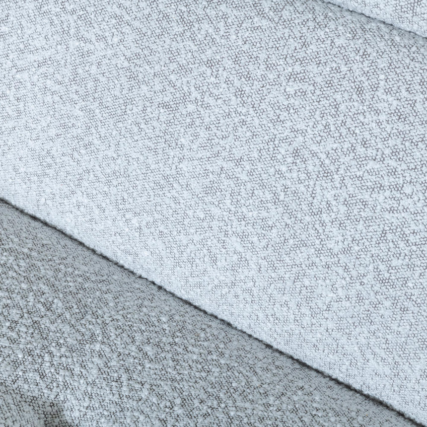 Inca Light Grey Teddy Fabric 3 Seater Electric Recliner Sofa-5