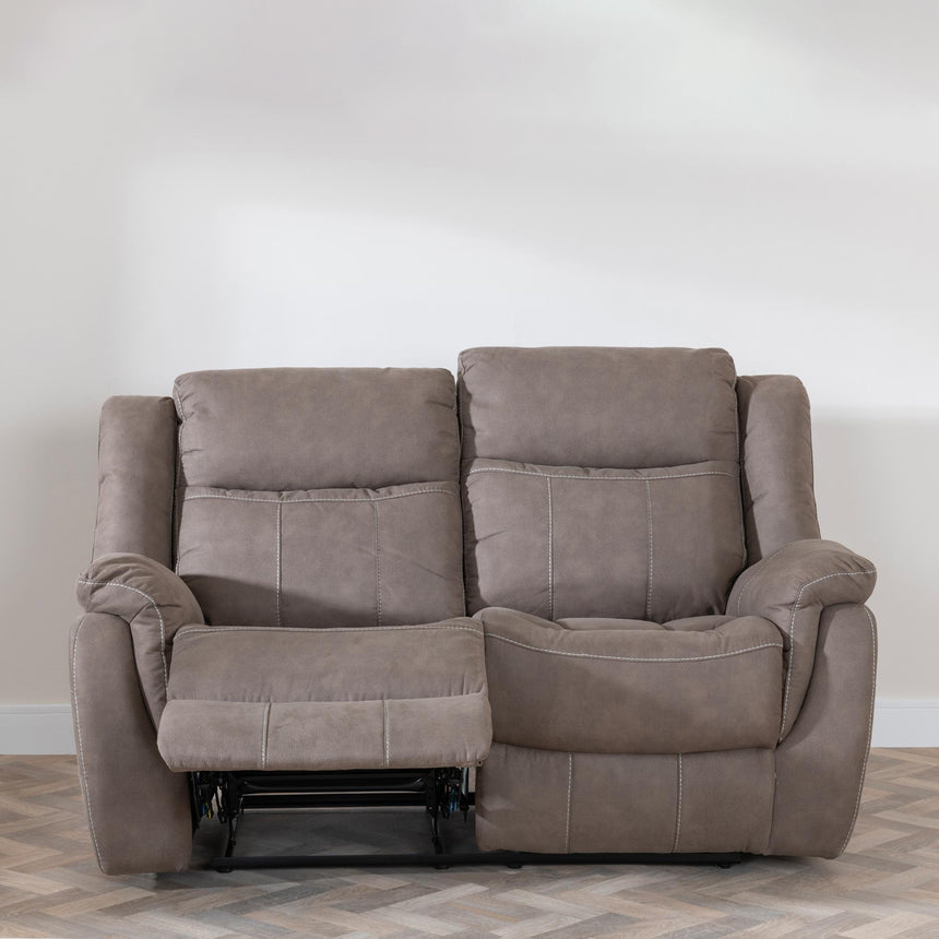 Hilbert Brown Fabric Recliner Sofa Set-5