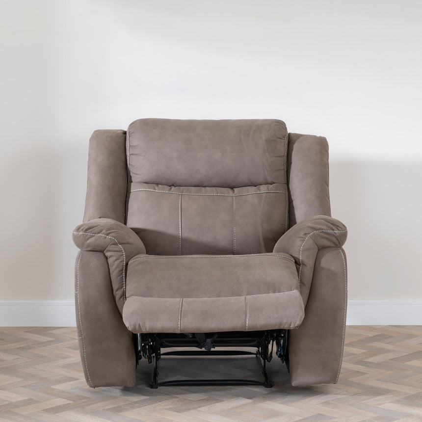 Hilbert Brown Fabric Recliner Sofa Set-7
