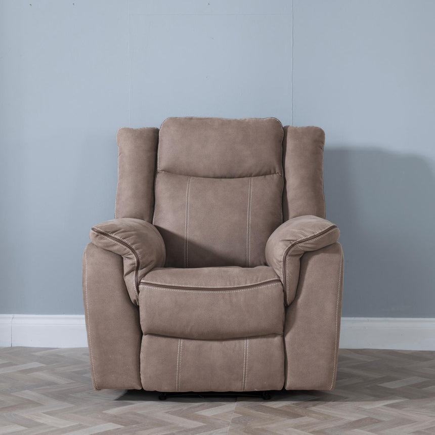 Seville Brown Fabric Sofa Set-5
