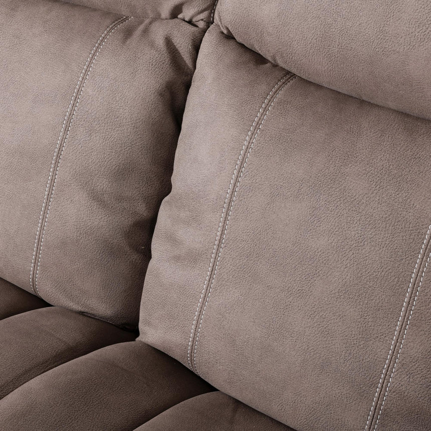 Seville Brown Fabric Sofa Set-7