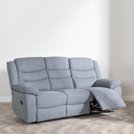 Windsor Grey Fabric Recliner Sofa Set-3