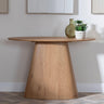 Palma Oak Oval Console Table-3