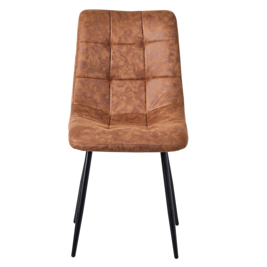 Luxor White Marble Effect Oval Dining Set - Corona Brown Fabric Chairs-13