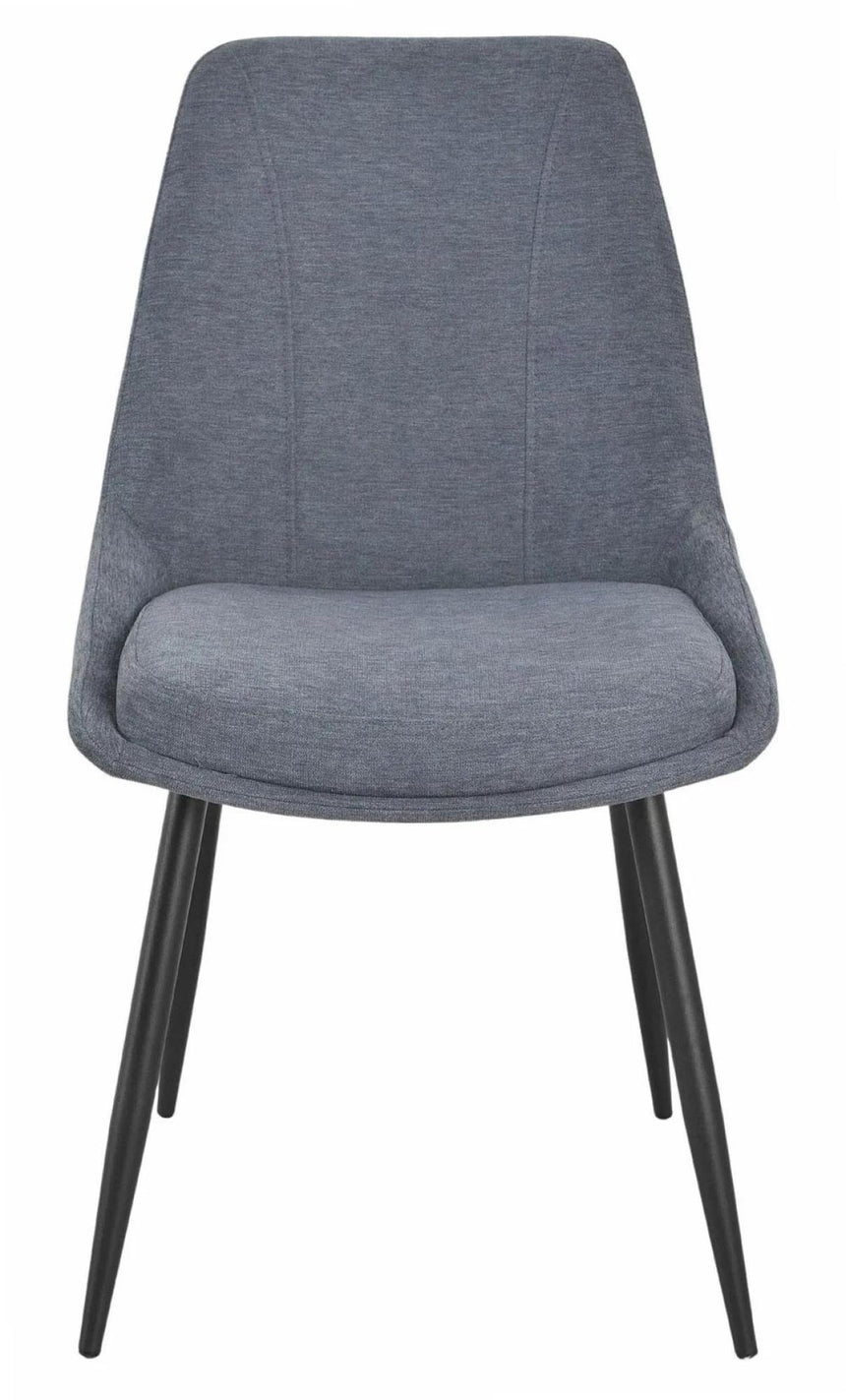 Luxor White Marble Effect Oval Dining Set - Darwin Dark Grey Fabric Dining Chair-10