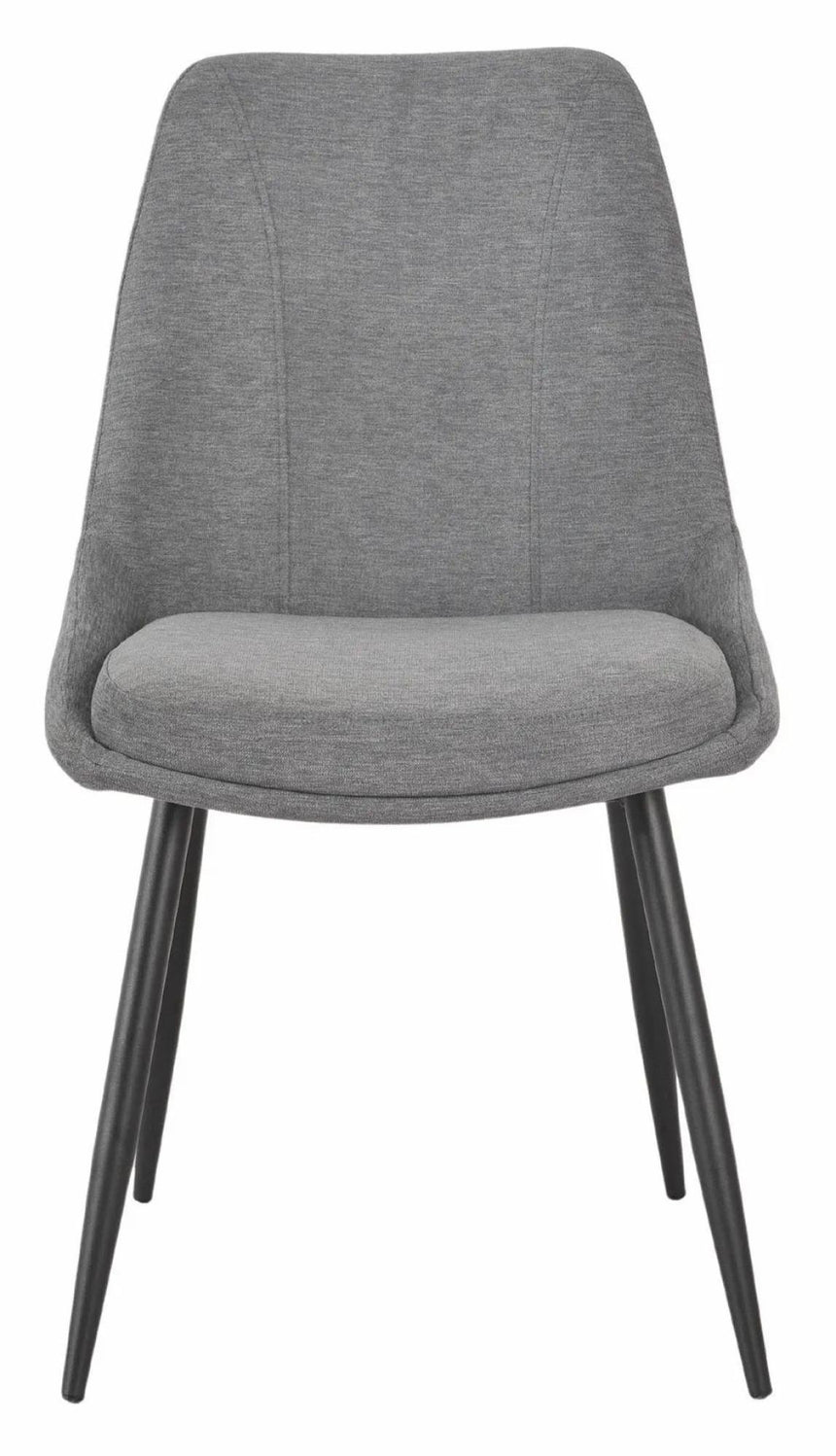 Luxor White Marble Effect Oval Dining Set - Darwin Grey Fabric Dining Chair-11