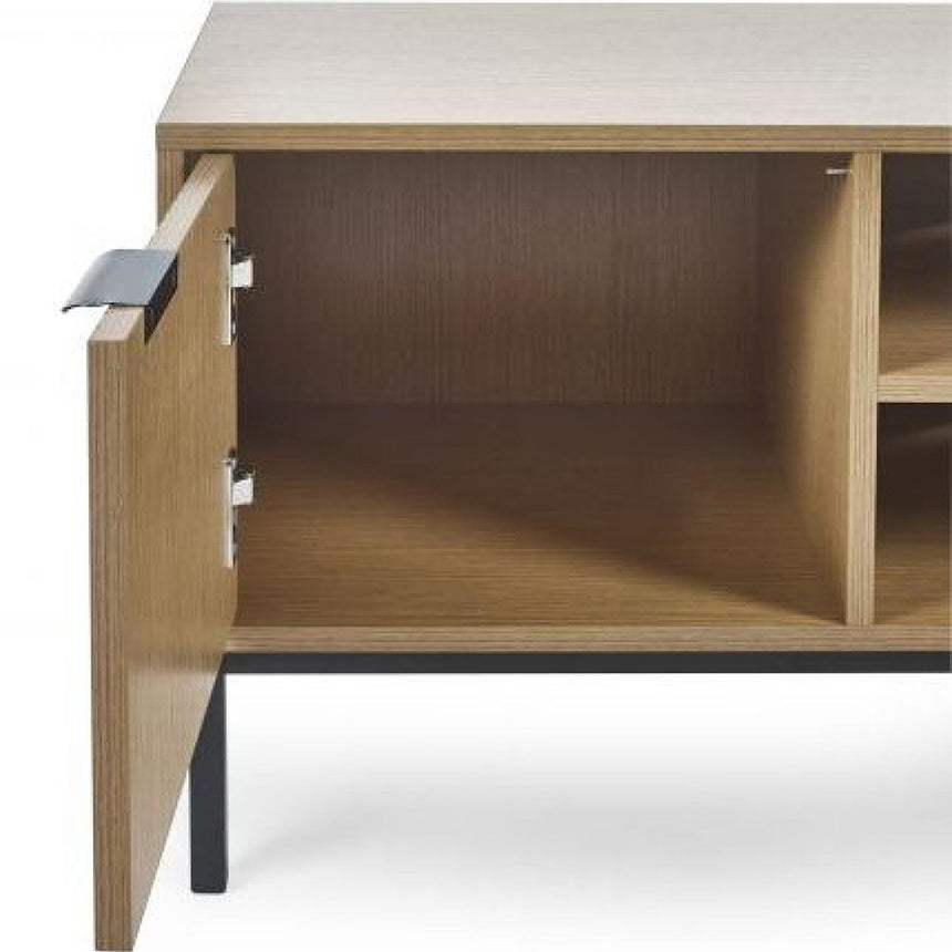 Hawaii Oak Ribbed 2 Door TV Unit