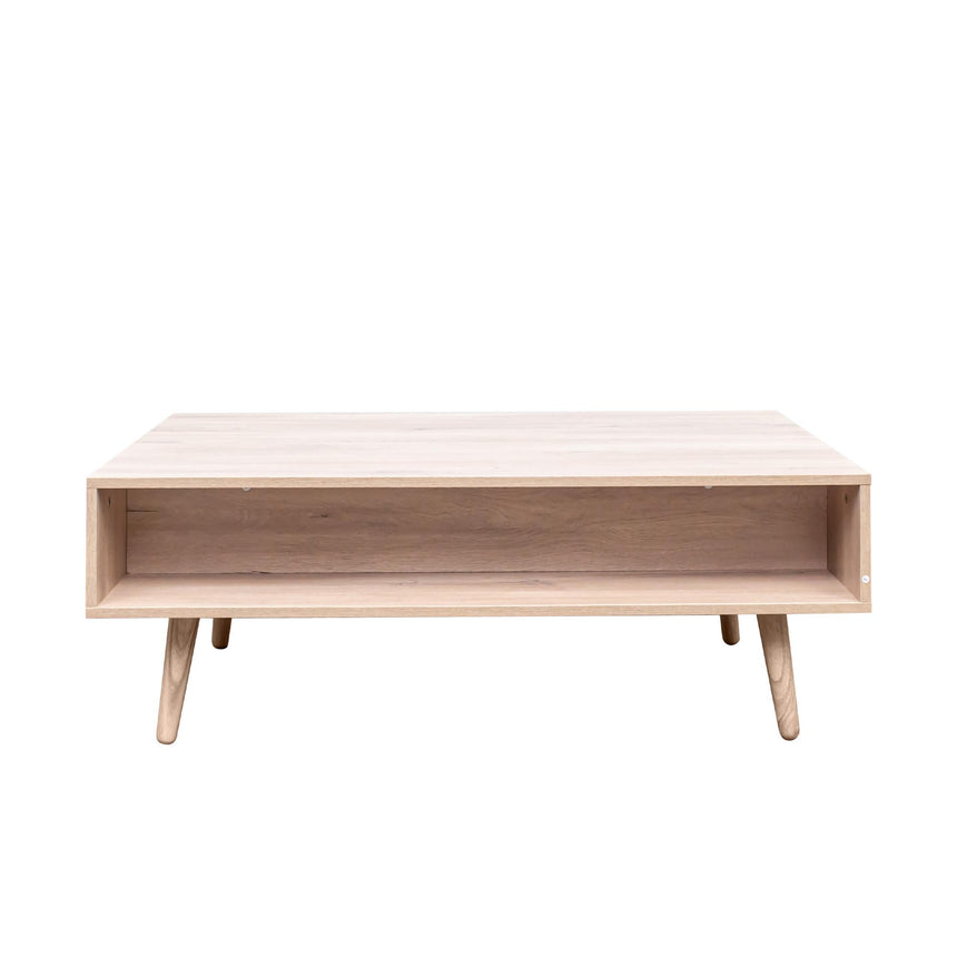 Ferrero Natural and Woven Rattan 1 Drawer Coffee Table-8