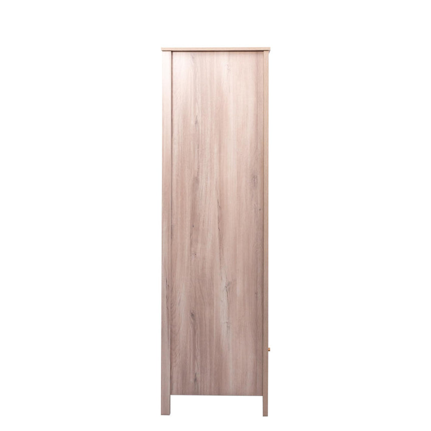 Ferrero Natural and Woven Rattan 2 Door 1 Drawer Wardrobe-8