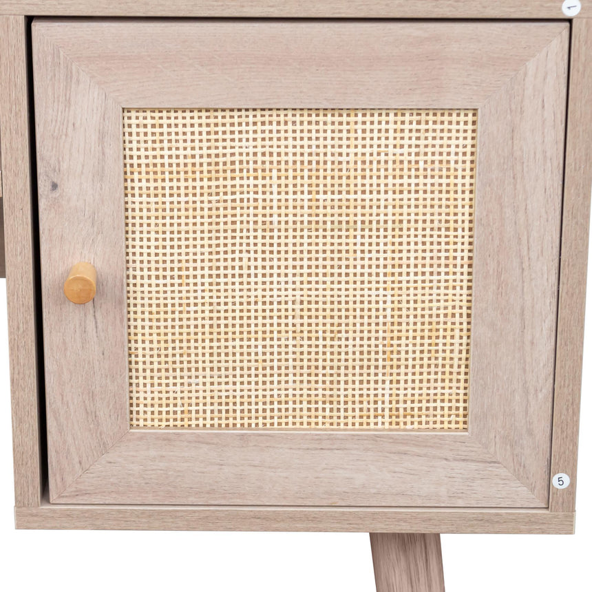 Ferrero Natural and Woven Rattan 2 Drawer Desk-9