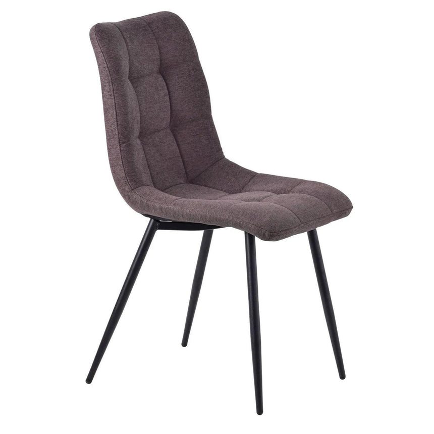 Alpha White Ceramic Extending Dining Set - Corona Camel Fabric Dining Chair-10