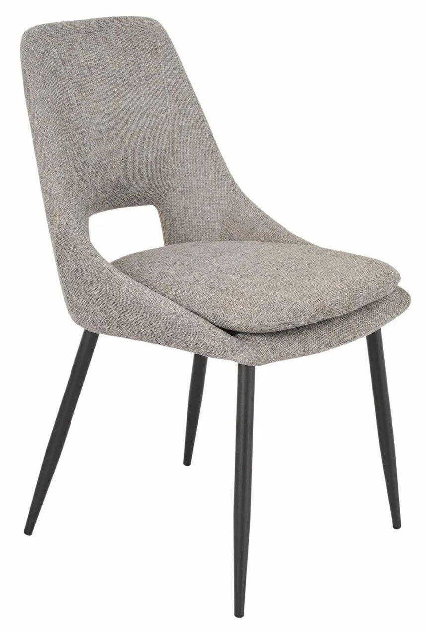 Alpha White Ceramic Extending Dining Set - Peyton Green Fabric Dining Chair-10