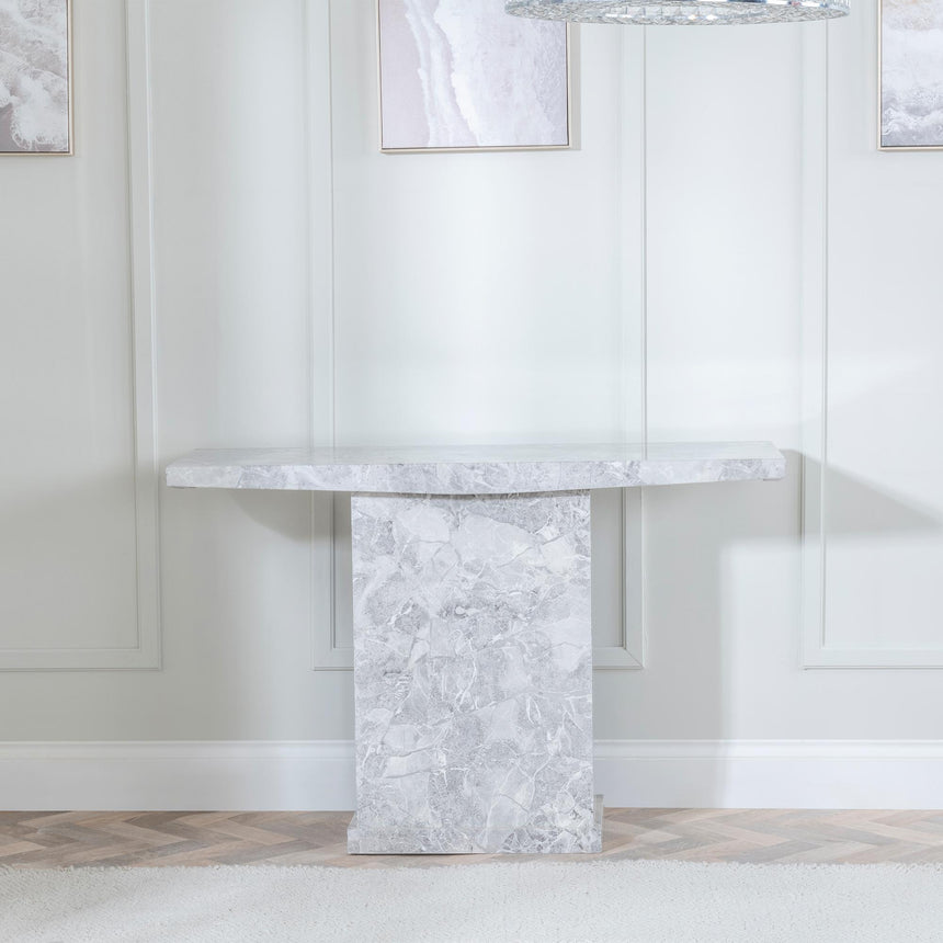 Turin Grey Marble Console Table-2