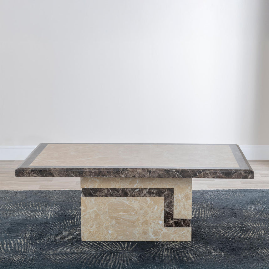 Venice Cream Marble Coffee Table-3
