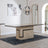 Venice 6 Seater Cream Marble Dining Table - Sizes Available-4