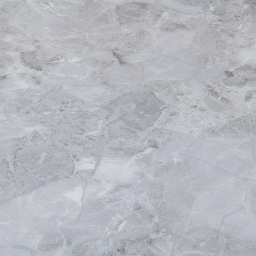 Milan 6 Seater Grey Marble Dining Table - Sizes Available-4