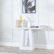 Milan White Marble Console Table-3