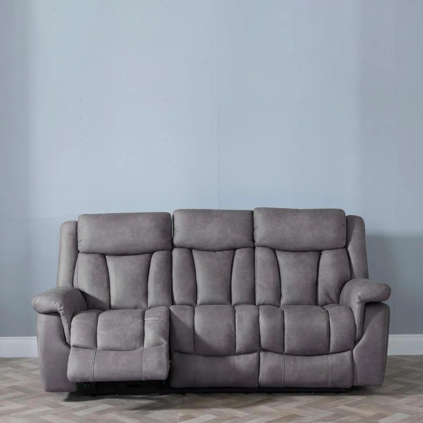Dylan Grey Fabric 3+2+1 Electric Recliner Sofa Set-3