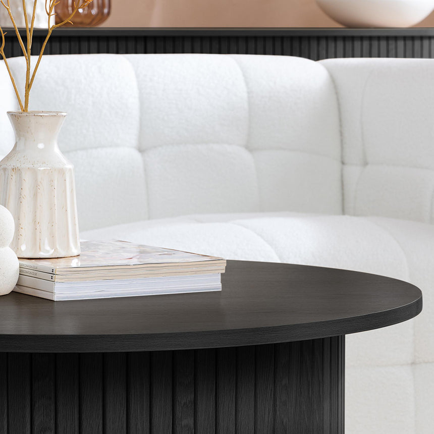 Axel Black Fluted Round Coffee Table-3
