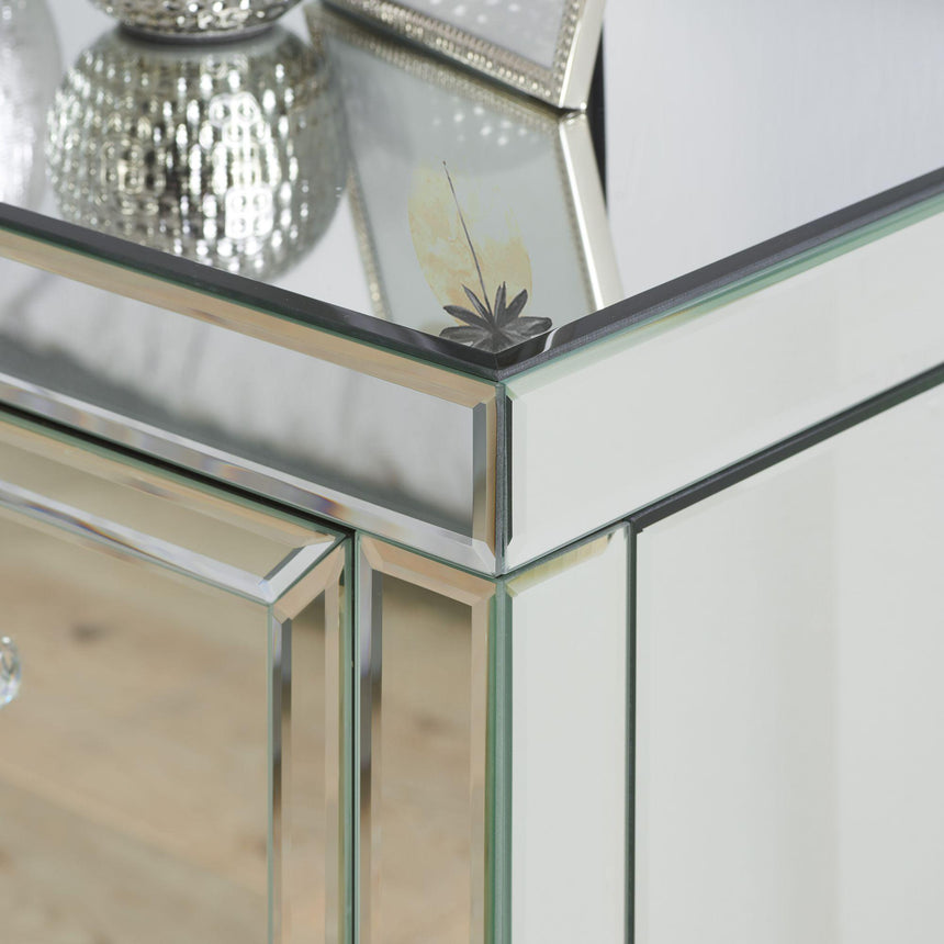 Valencia Mirrored 3 Drawer Small Chest-5
