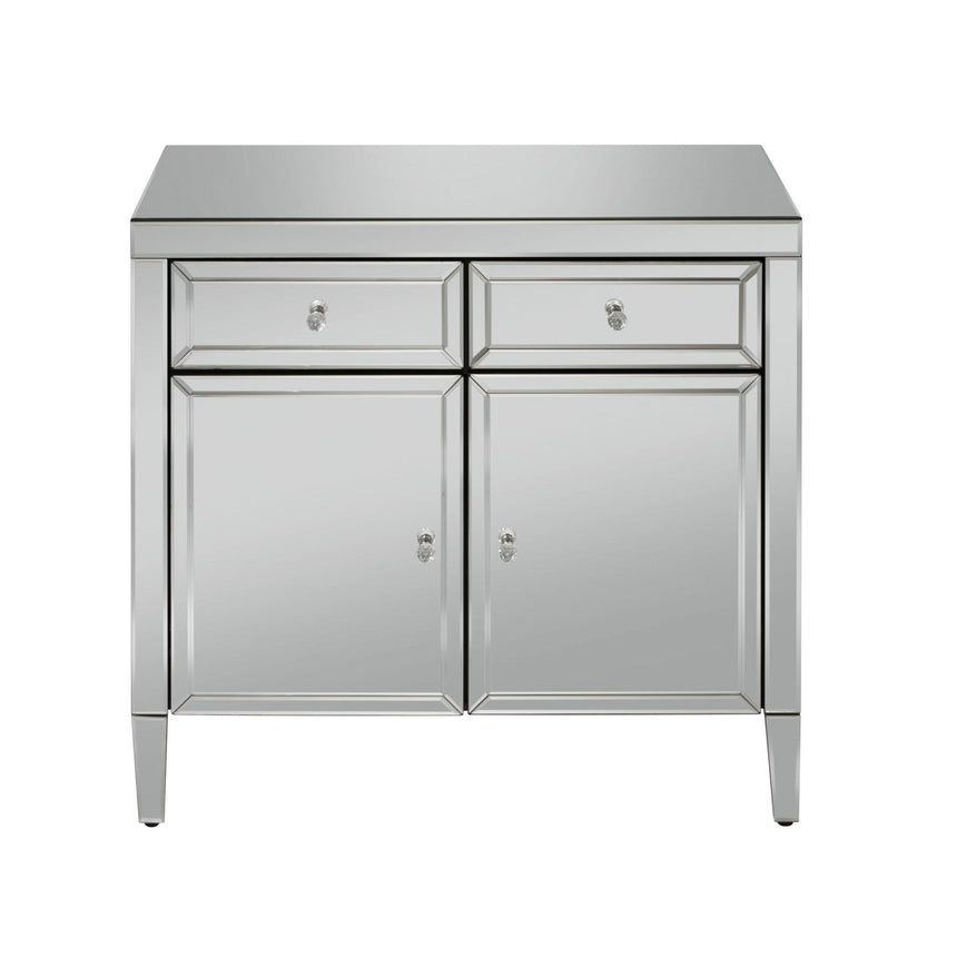 Valencia Mirrored 90cm Small Sideboard - 2 Doors-5