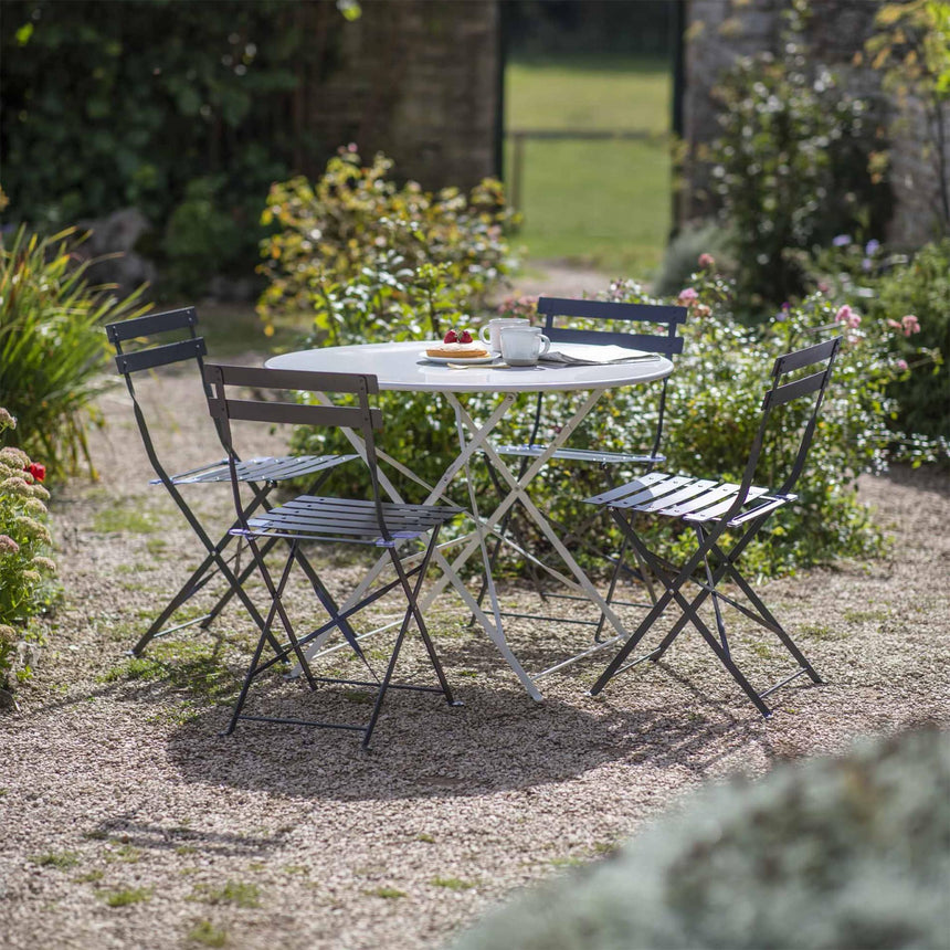 Rive Outdoor Droite Bistro Chairs Set of 2 Carbon-2