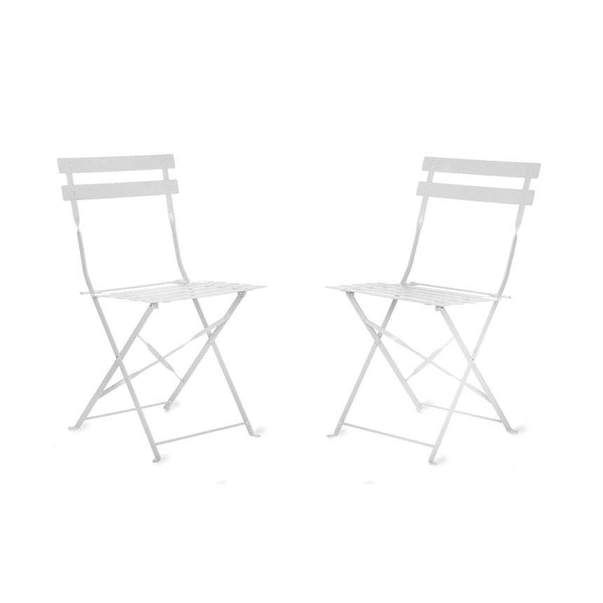 Rive Outdoor Droite Bistro Chairs Set of 2 Chalk-2
