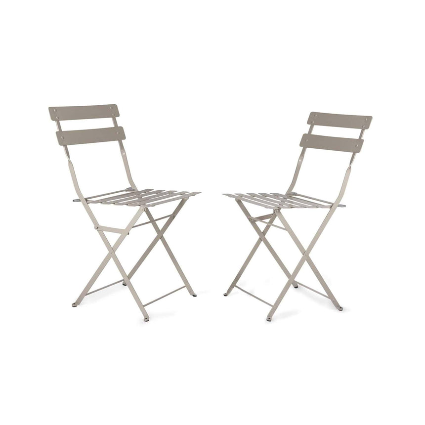 Rive Outdoor Droite Bistro Chairs Set of 2 Clay-4