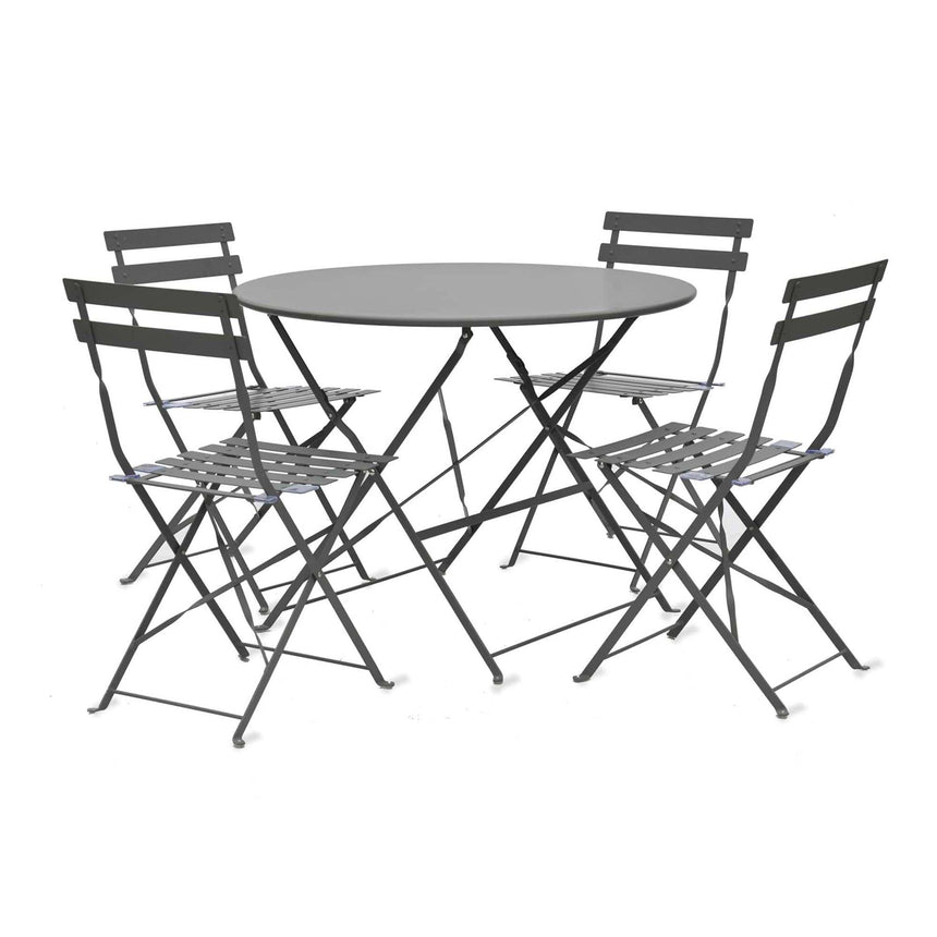 Rive Outdoor Droite Bistro Set Large Carbon-2