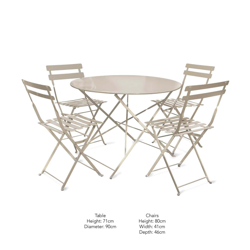 Rive Outdoor Droite Bistro Set Large Clay-4