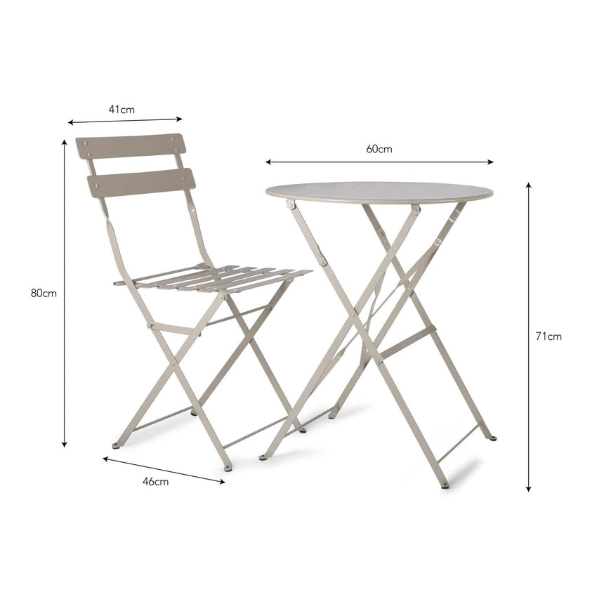 Rive Outdoor Droite Bistro Set Small Clay-4