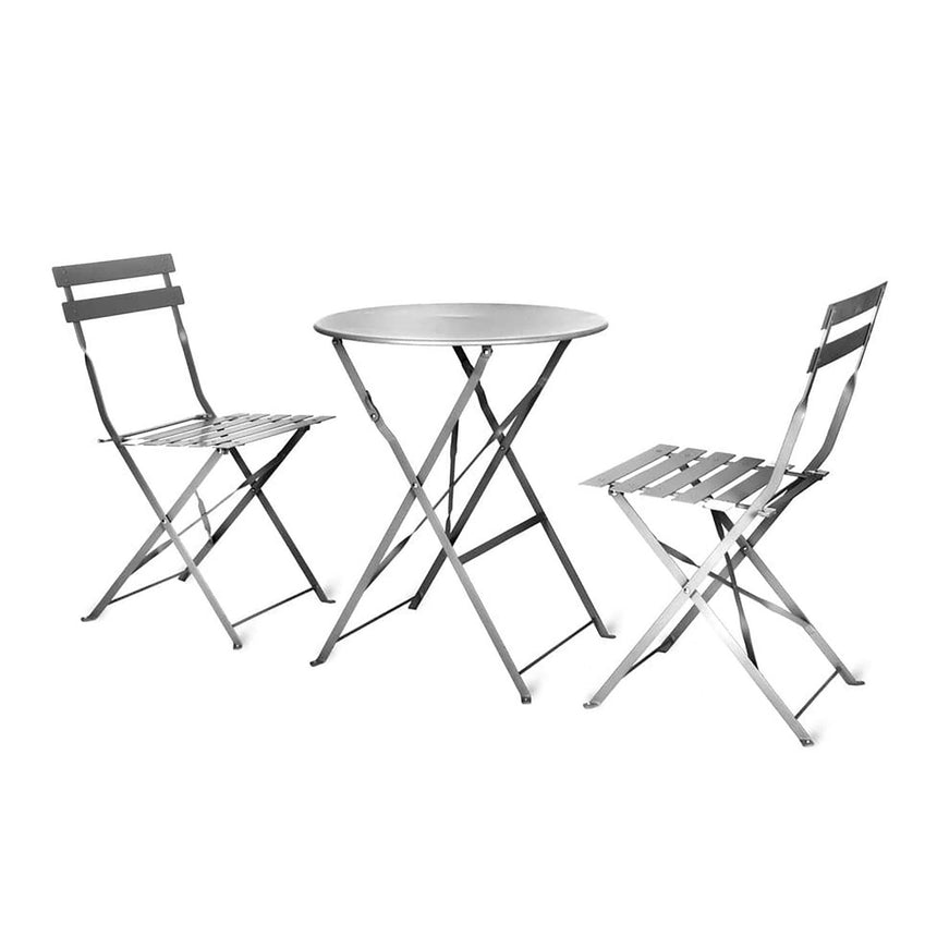 Rive Outdoor Droite Bistro Set Small Silver-2