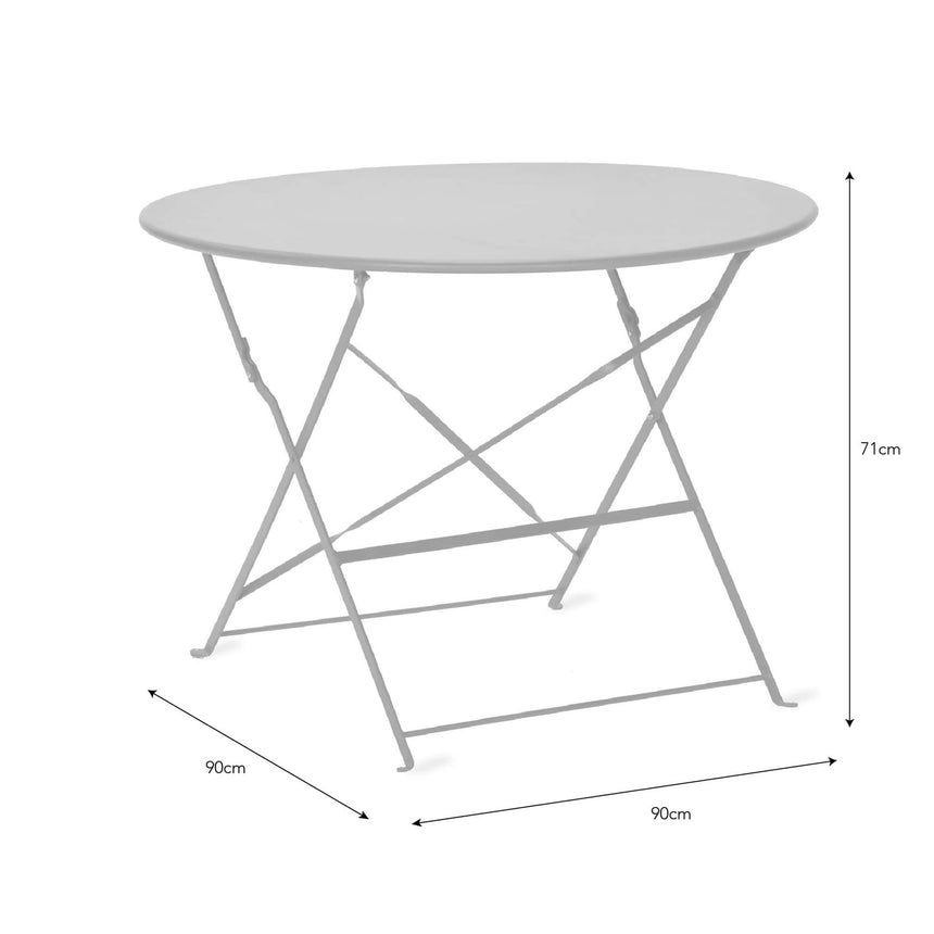 Rive Outdoor Droite Bistro Table Large Chalk-5