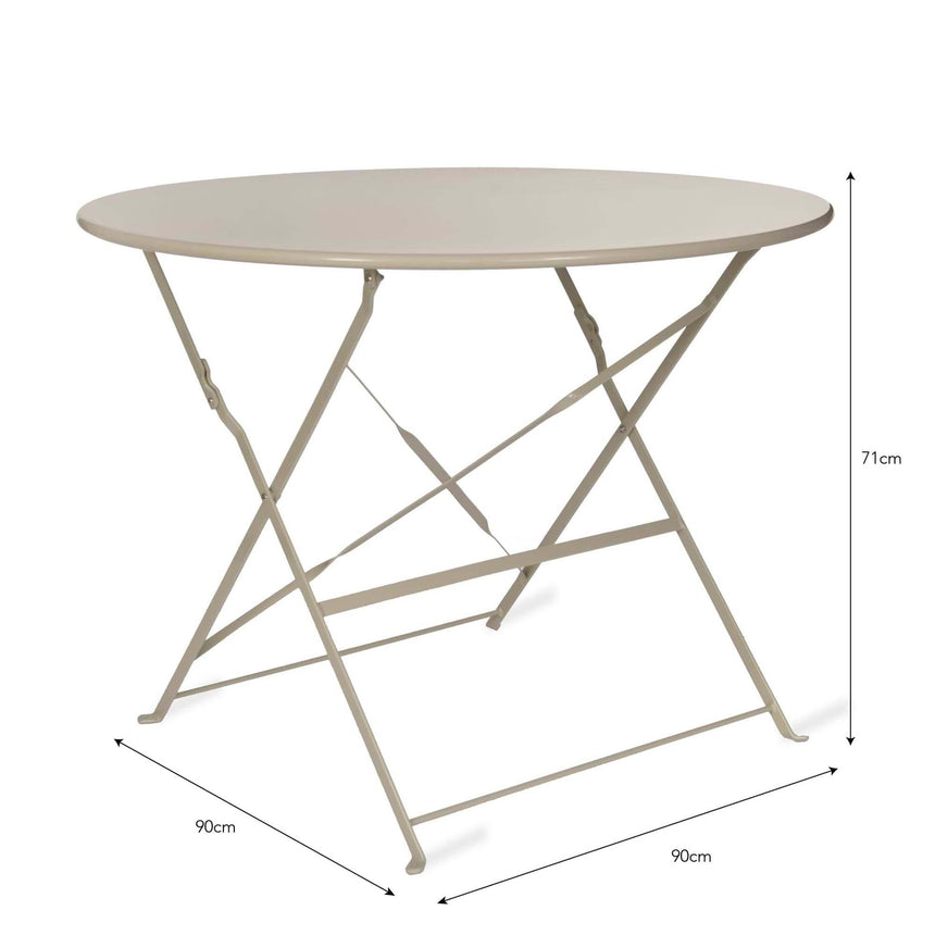 Rive Outdoor Droite Bistro Table Large Clay-3