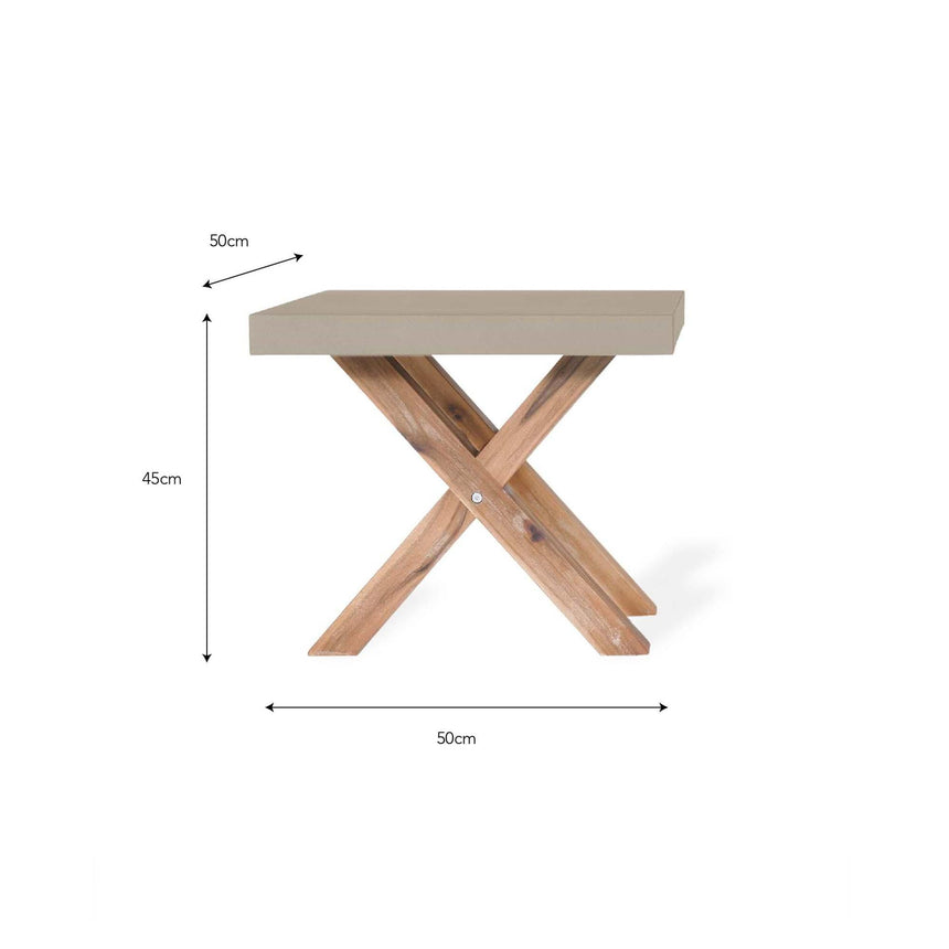 Burford Outdoor Stool in Grey Faux Concreate-3