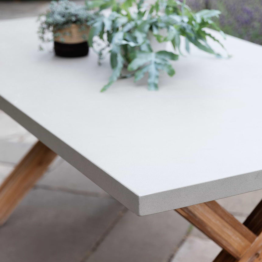 Burford Outdoor Table Small in Grey Faux Concreate-5