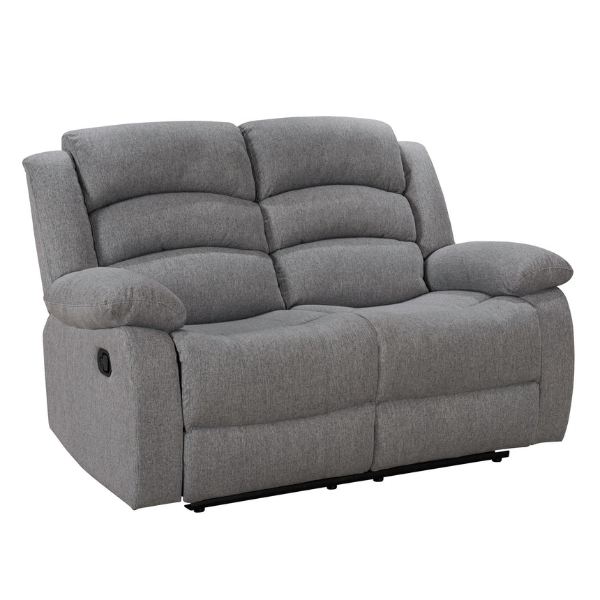 Kinley Grey Endurance Fabric 3+2 Seater Manual Recliner Sofa Set-3