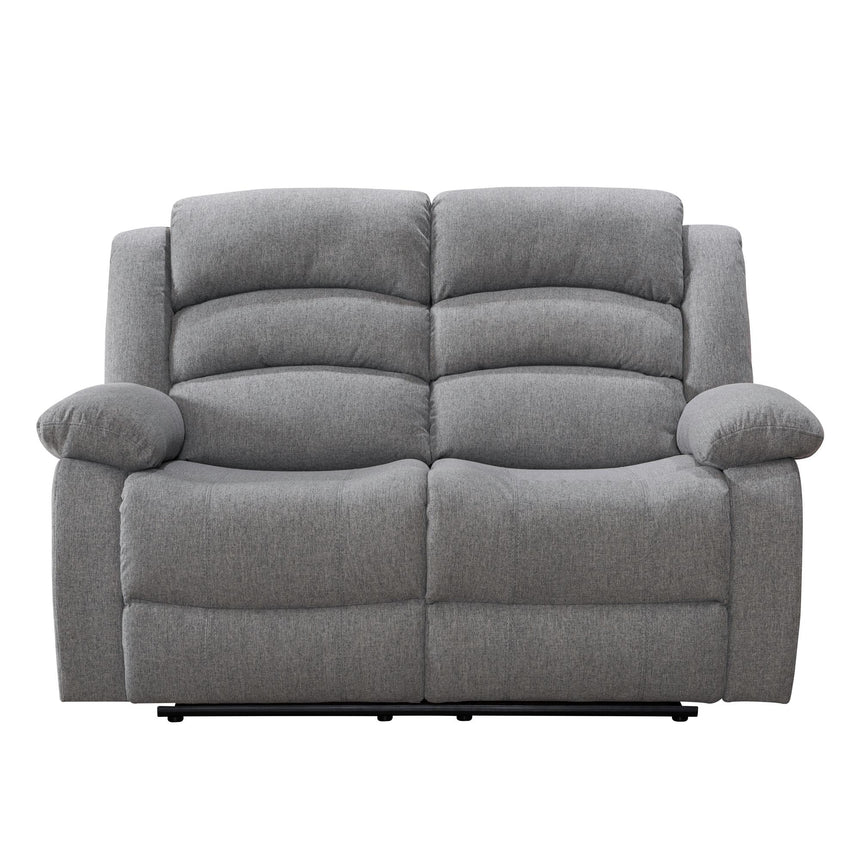 Kinley Grey Endurance Fabric 3+2+1 Seater Manual Recliner Sofa Set-4