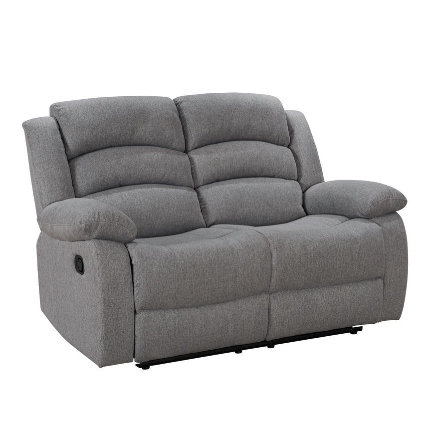 Kinley Grey Endurance Fabric 3+2+1 Seater Manual Recliner Sofa Set-5