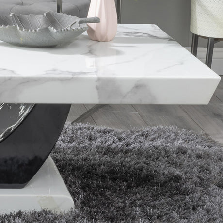 Madrid White Marble Coffee Table-2