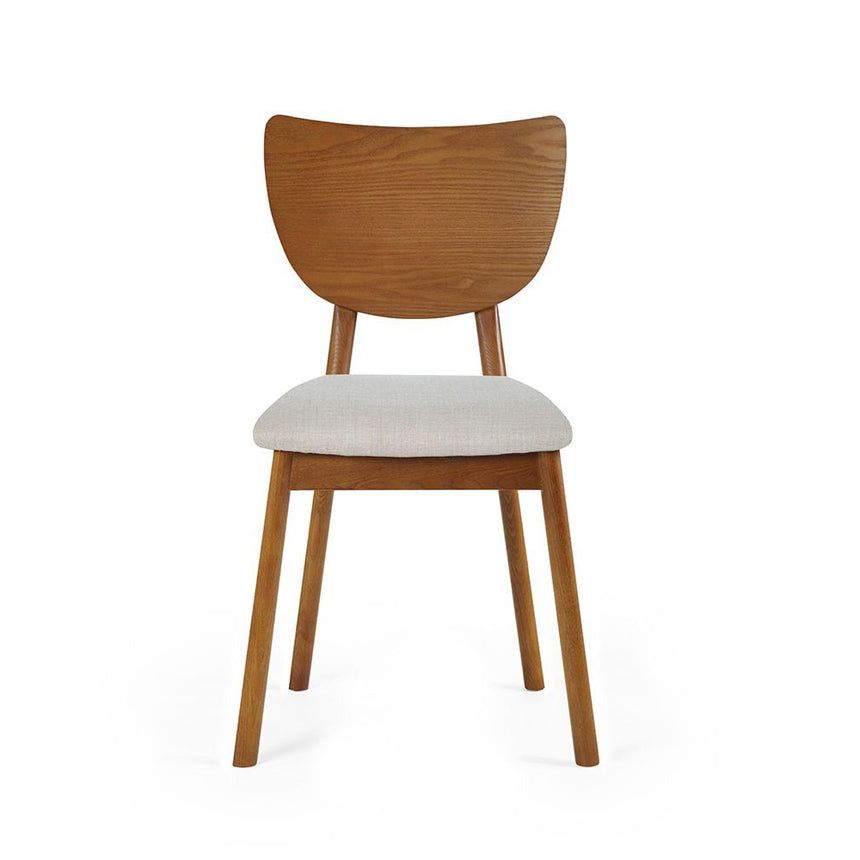 2 x Lowry Cherry Wood Retro Style Dining Chair-3