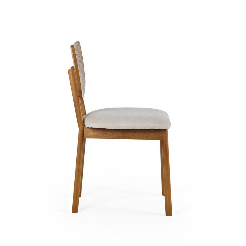 2 x Lowry Cherry Wood Retro Style Dining Chair-4