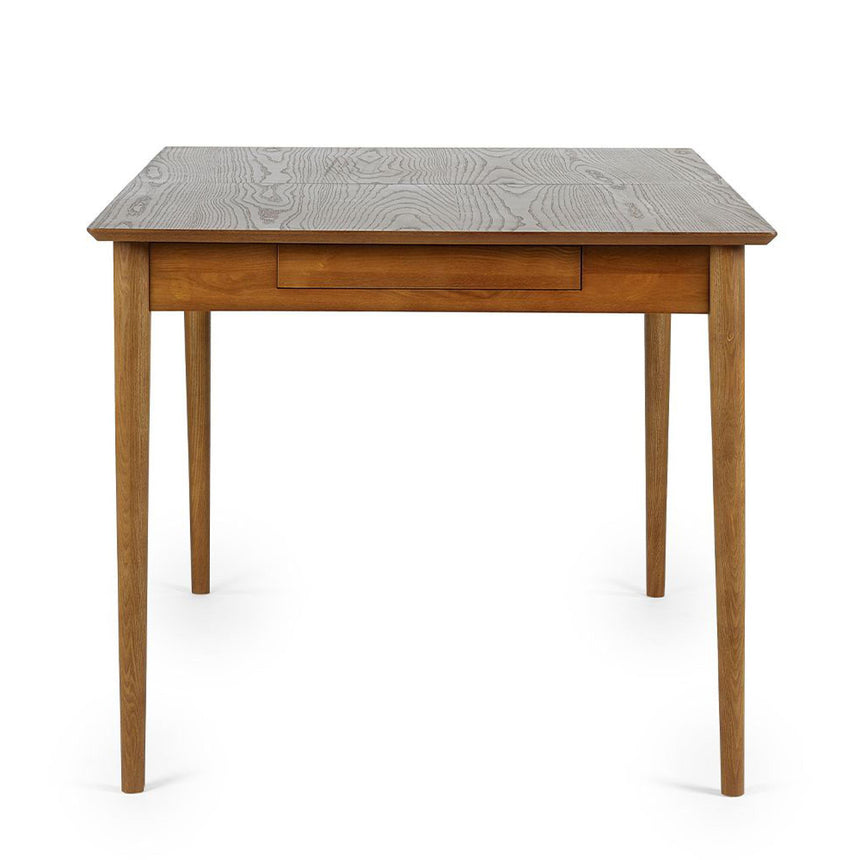 Lowry Cherry Wood Retro Style 4-6 Seater Extending Dining Table-6