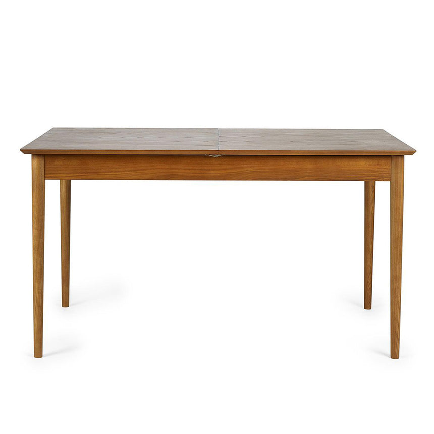 Lowry Cherry Wood Retro Style 4-6 Seater Extending Dining Table-7