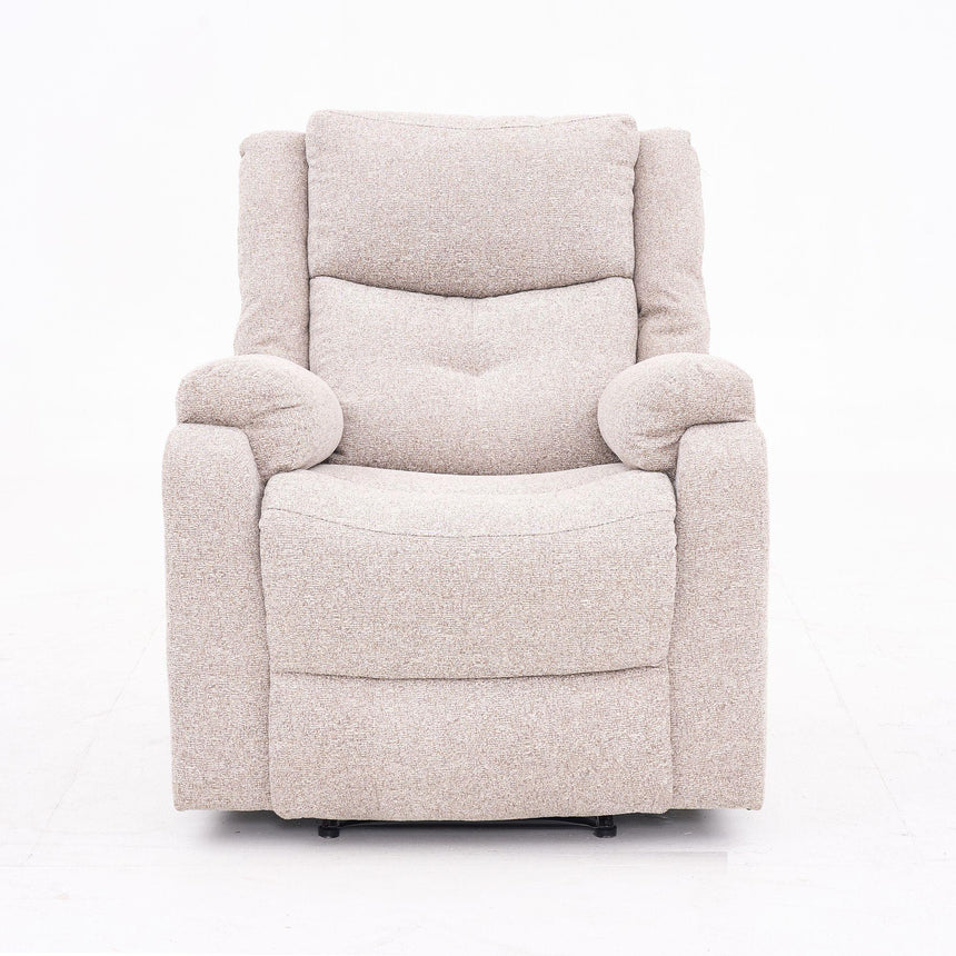Ellison Cream Fabric Manual Recliner Sofa Set-6