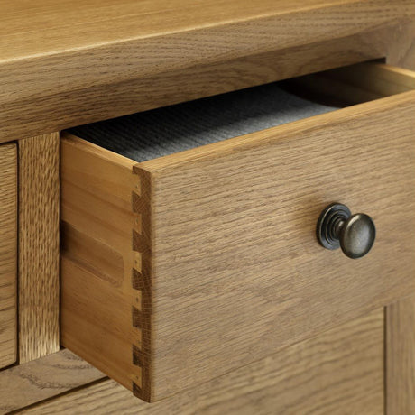 Marlborough Oak 1 Drawer Bedside Cabinet-2