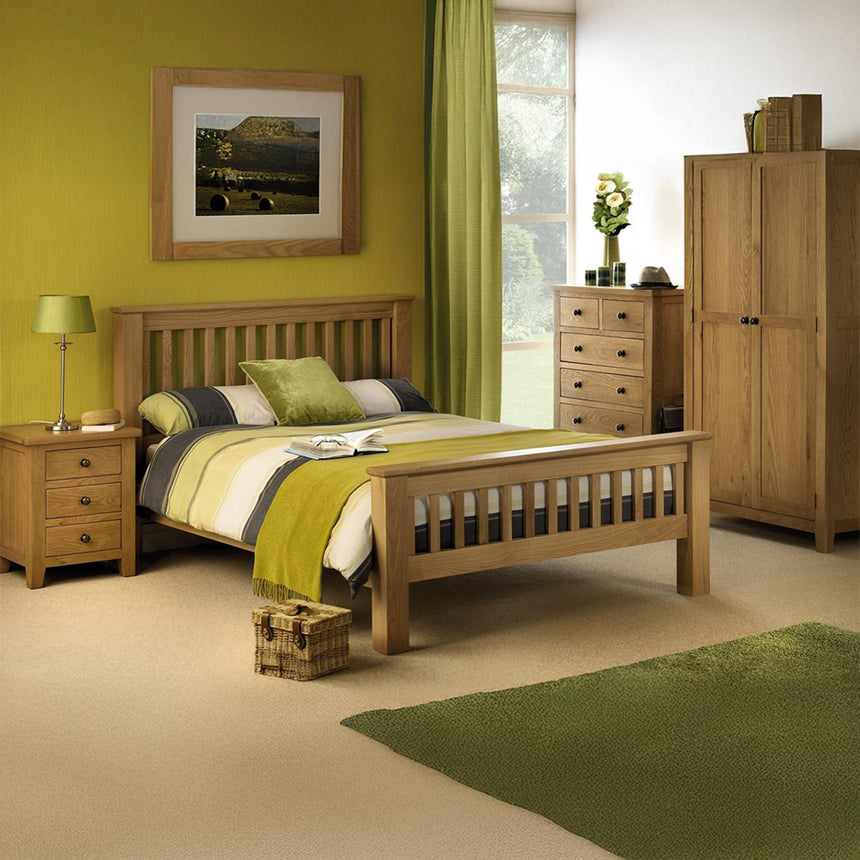 Marlborough Oak 2 Door Wardrobe-3