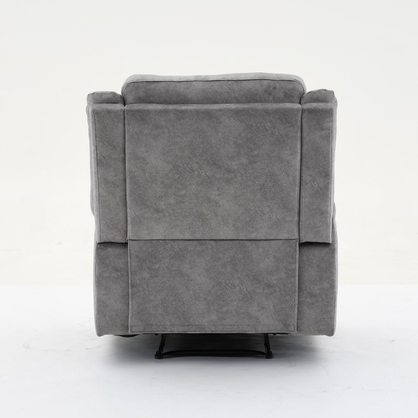 Helena Grey Endurance Fabric Manual Recliner Armchair-7