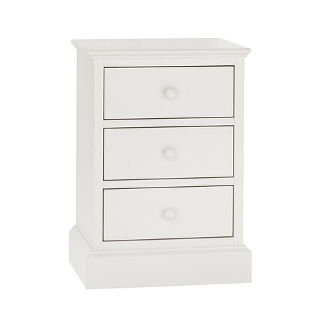 Bentley Designs Ashby White 3 Drawer Bedside Cabinet-2