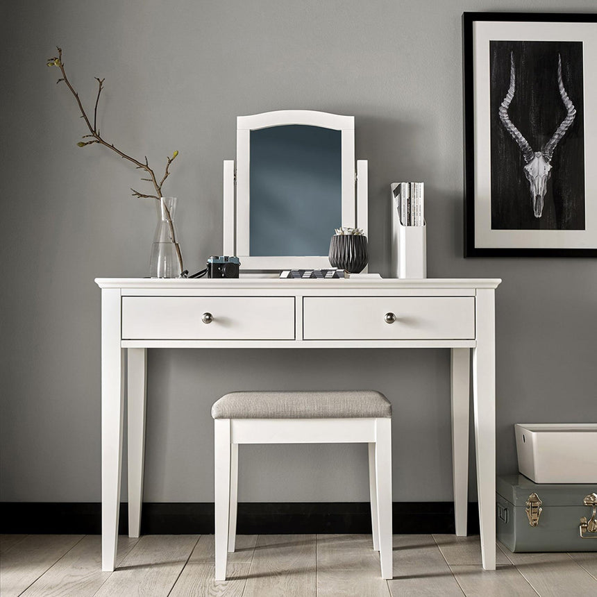 Bentley Designs Ashby White Pebble Grey Fabric Stool-5